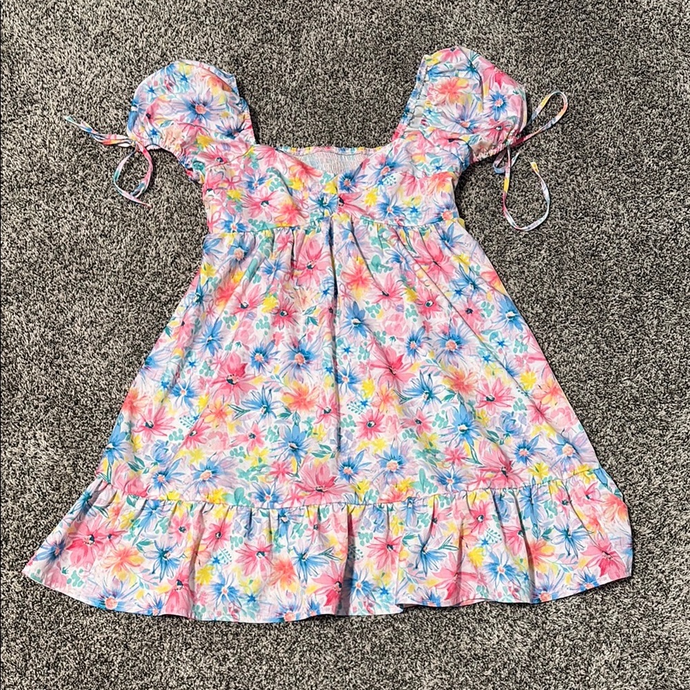 Floral Pink Mini Dress